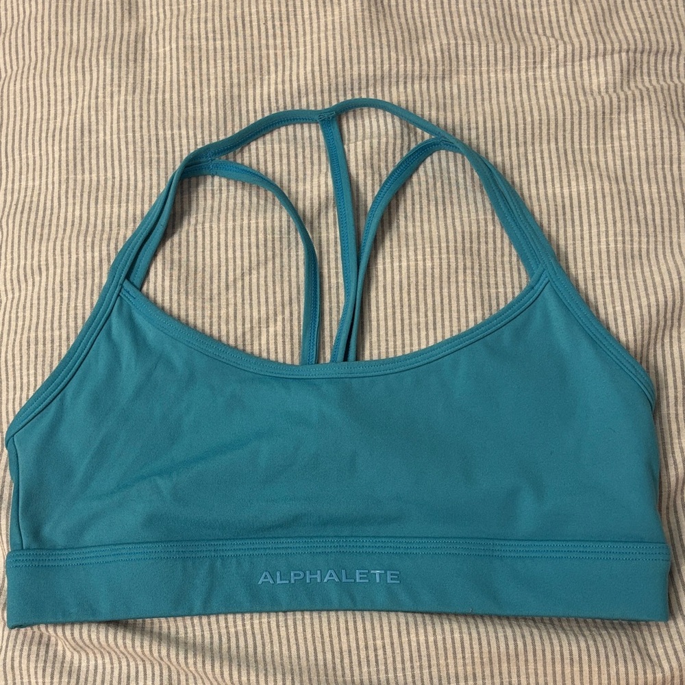 Alphalete Vibrant Blue Sports Bra - Picture 3 of 4